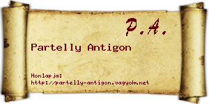 Partelly Antigon névjegykártya